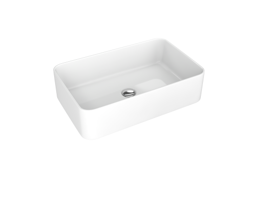 Раковина из сантехнического фарфора Kirovit Олимпия Вн Крв33 60х40 накладная цвет белый