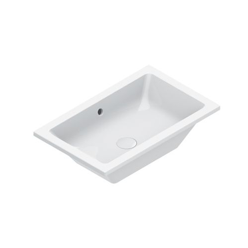 Раковина керамическая Catalano Zero 124610001 60 см встраиваемая цвет белый без отверстий под смеситель