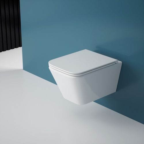 Унитаз подвесной Esbano GARTEZ-51 ESUPGART51W белый с сиденьем микролифт безободковый смыв торнадо