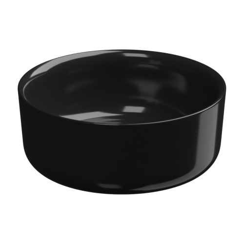 Раковина керамическая GSG Ceramic Design Hit! HILAVRO42002 40х40 накладная цвет черный без отверстий под смеситель