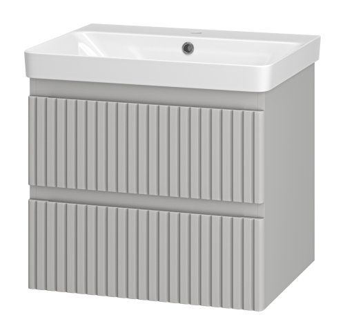 Тумба под раковину Brevita Victory VIC-07060-0302Я 60х50 подвесная цвет серый