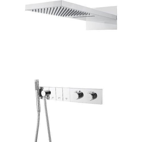 Душевая система Boheme Zodiac 133-CR встраиваемая в стену цвет хром с термостатом