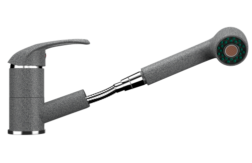 Смеситель для кухни Ulgran Classic U-002-309 на мойку серый