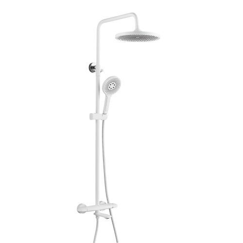 Душевая стойка Rose R3936C настенная цвет белый