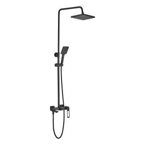 Душевая стойка Haiba HB24817-7 настенная цвет черный