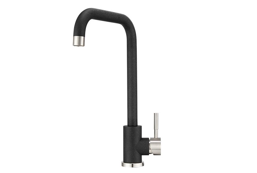 Смеситель для кухни Granula ST-4033, ЧЁРНЫЙ на мойку черный
