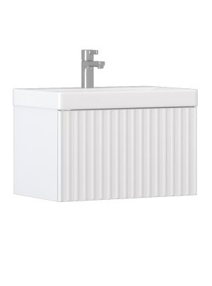 Тумба под раковину Velvex COMPO tp.COM.9696.60.1Y белый глянец 60х40 подвесная цвет белый