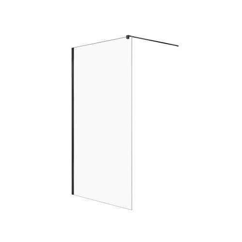 Душевая перегородка New Trendy VELIO D-0145B 120х200 стекло прозрачное профиль черный