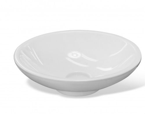 Раковина из искусственного камня Эстет Эстель ФР-00014968 40х40 накладная цвет белый без отверстий под смеситель