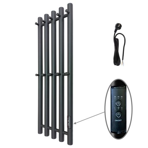 Полотенцесушитель электрический Маргроид Inaro Inaro-8024-1049-9005R 25х80 черный