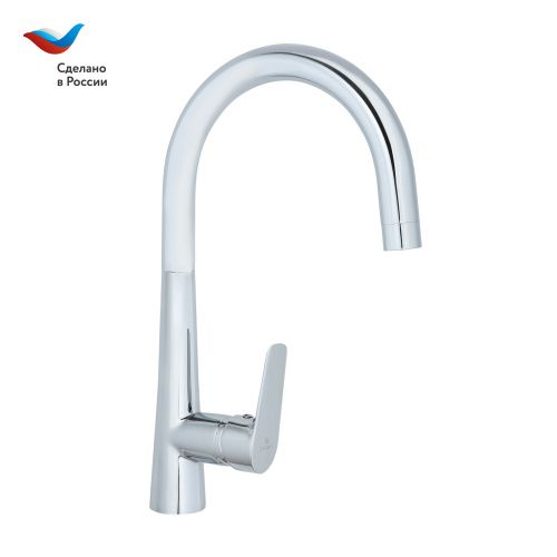 Смеситель для кухни Славен Коттедж СЛ-ОД-Г22 на мойку хром
