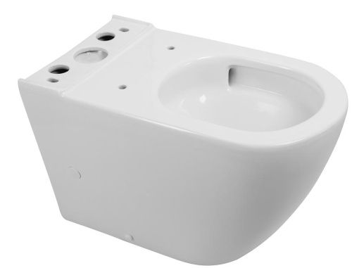 Чаша унитаза напольная BelBagno SFERA-R BB2141CP-TOR цвет белый без бачка с сиденьем микролифт безободковая смыв торнадо