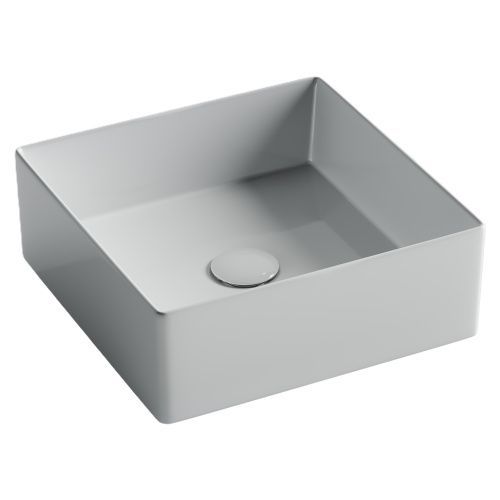 Раковина из сантехнического фарфора Ceramica Nova ELEMENT CN6068 40х40 накладная цвет белый без отверстий под смеситель