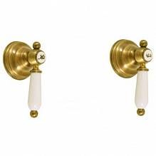 Смеситель для душа RavSlezak MORAVA RETRO MK583Z встраиваемый в стену золото