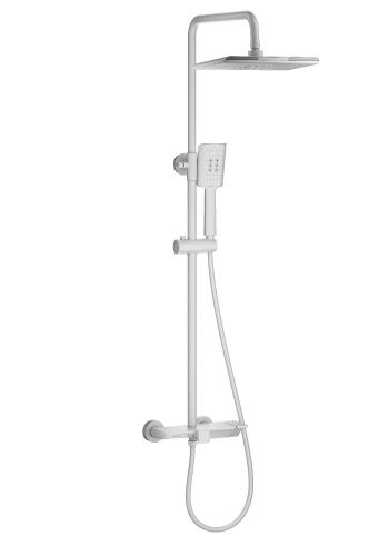 Душевая стойка Wonzon & Woghand WW-AE33110-MW настенная цвет белый