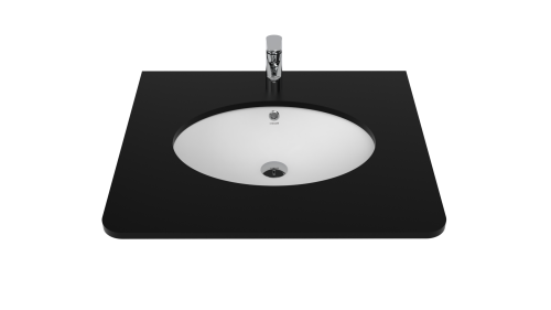 Раковина из сантехнического фарфора Creavit TP216-00CB00E-0000 60х40 встраиваемая цвет белый