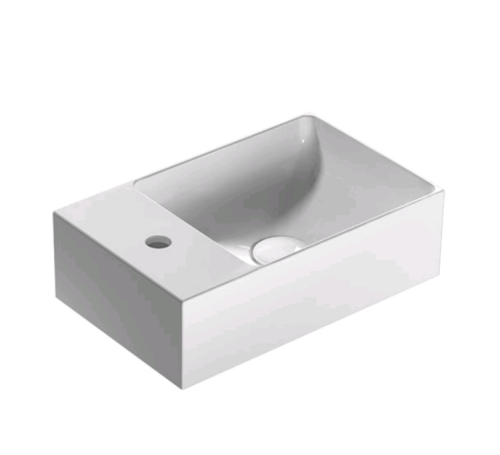 Раковина керамическая Globo Le Lastre B6R41BI 40х30 накладная цвет белый