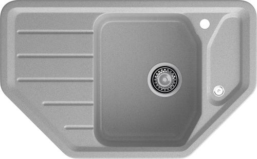 Кухонная мойка Granfest Corner C-800E серый 80х50 цвет серый поверхность матовая