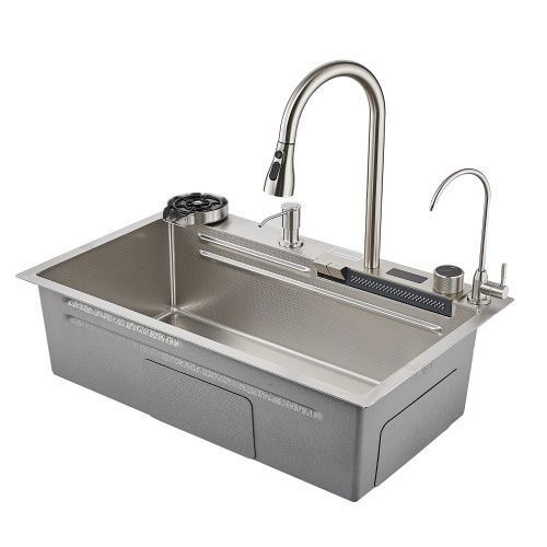 Кухонная мойка Savol S-SC002L 75х45 цвет серый поверхность матовая