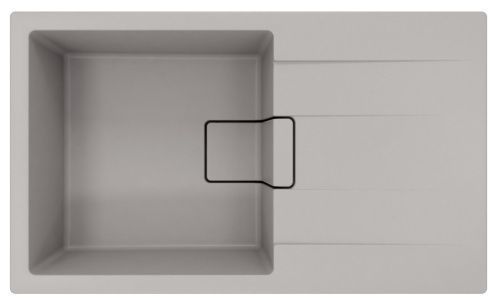 Кухонная мойка Florentina Ривьера 860 20.485.D0860.305 85х50 цвет серый поверхность матовая