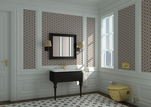 Тумба с раковиной Creavit Art AR0085.01.SS 80х50 напольная цвет черный