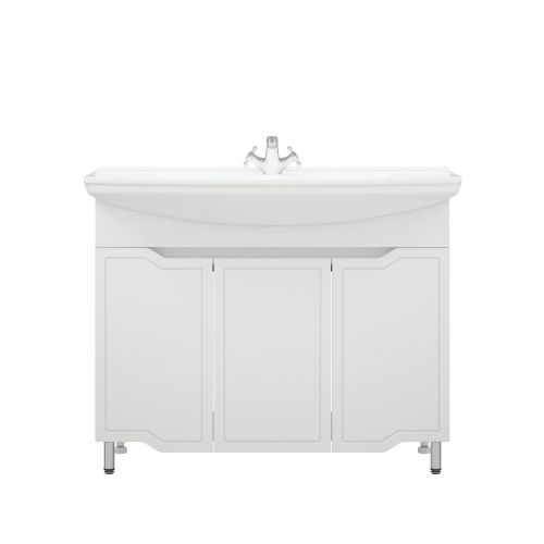 Тумба под раковину Corozo Мирра SD-00001544 100х30 напольная цвет белый