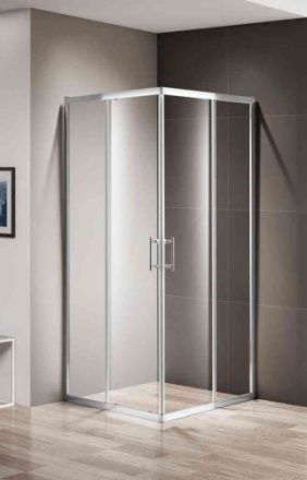 Душевой уголок Cezares MOMENTO MOMENTO-A-2-80-C-Cr 80х80 стекло прозрачное профиль хром без поддона
