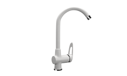 Смеситель для кухни Ulgran Classic U-006-341 на мойку белый