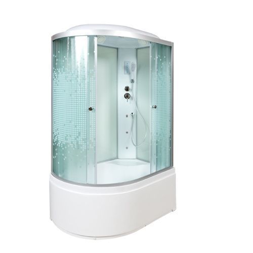 Душевая кабина AvaCan L920RGM+EL 120х80 асимметричная с крышей ориентация правая