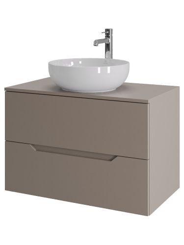 Тумба с раковиной Orange Line Li-80TuLMDF+B07-420W 80х50 цвет бежевый