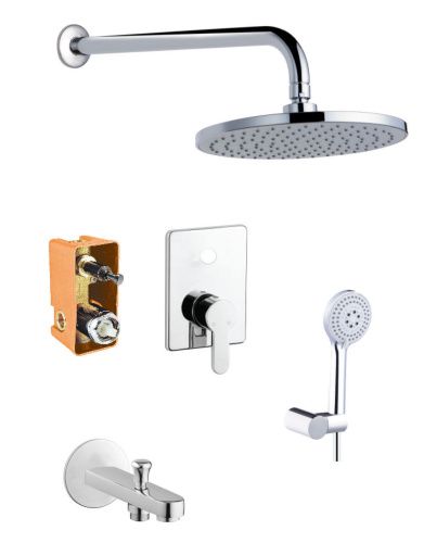 Душевая система Azario TEVIS AZ-15490711 встраиваемая в стену цвет хром
