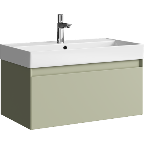 Тумба под раковину Aqwella Y GE01081SH 80х50 подвесная цвет зеленый