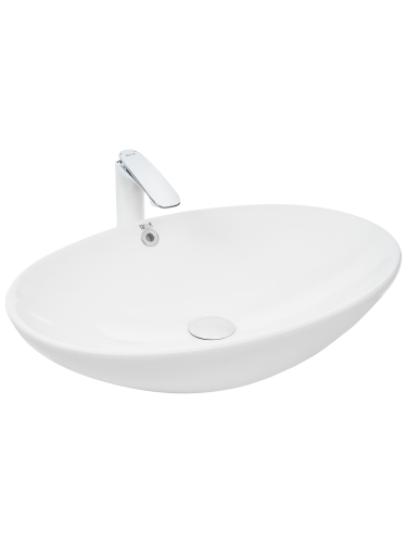 Раковина из сантехнического фаянса WeltWasser WW SK 10000004564 40 см накладная цвет белый 1 отверстие под смеситель