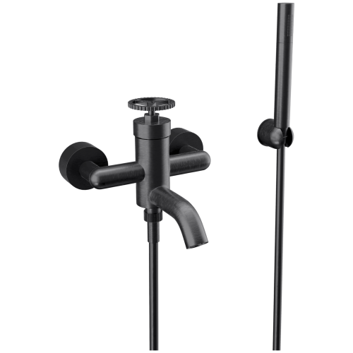 Смеситель для ванны Remer Chrono CH02CFP настенный черный