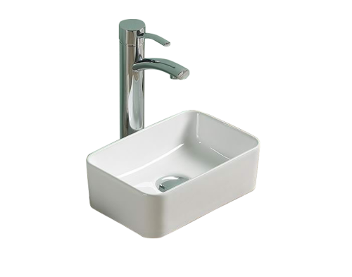 Раковина из сантехнического фаянса Velvex 78430 30х30 накладная цвет белый без отверстий под смеситель