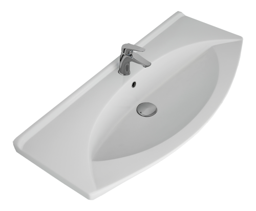 Раковина мебельная керамическая Dreja Laguna 105 191683 110х50 накладная цвет белый