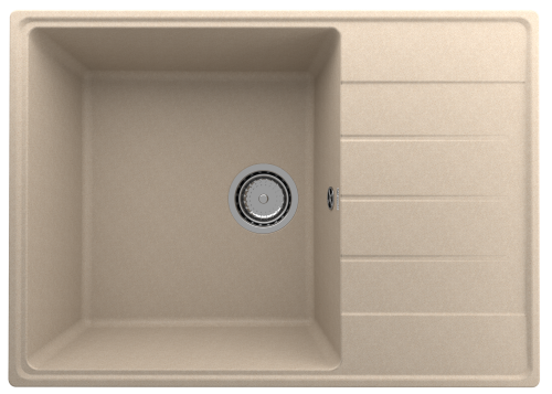 Кухонная мойка Ulgran Quartz Prima 700-03 70х50 цвет бежевый поверхность матовая