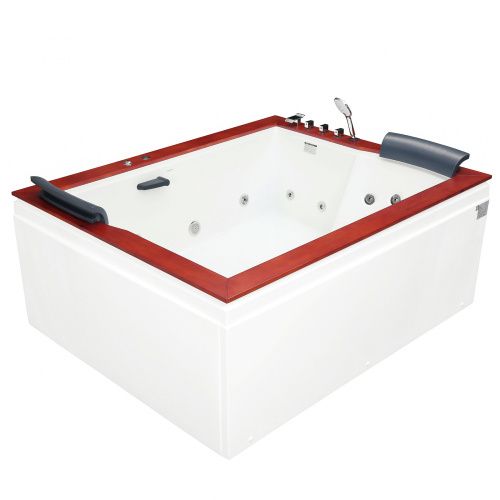 Ванна акриловая гидромассажная Gemy G9052 II B R 186х151 пристенная прямоугольная с каркасом