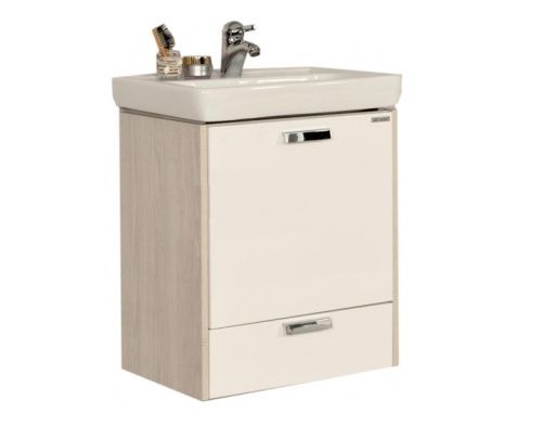 Тумба под раковину Aquaton Йорк 1A170801YOAV0 60х40 подвесная цвет белый/бежевый