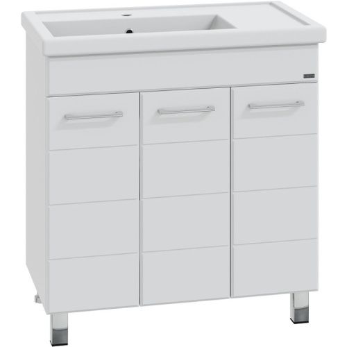 Тумба под раковину СанТа Омега 207051 80х40 напольная цвет белый