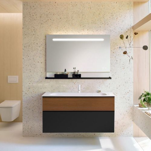 Тумба с раковиной Burgbad Fiumo SFXN122F3958FOT52G0200C0001*1 120х50 цвет коричневый