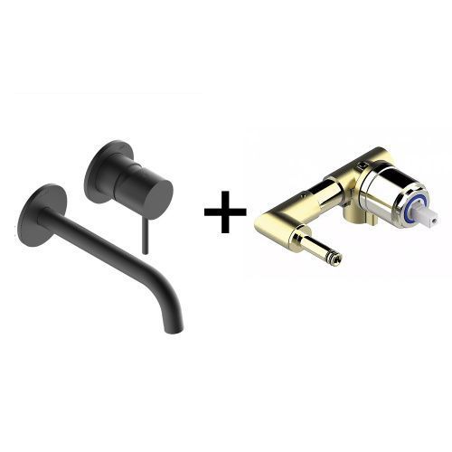 Комплект смесителей Bossini TEO Z00730.073+Z00801 черный