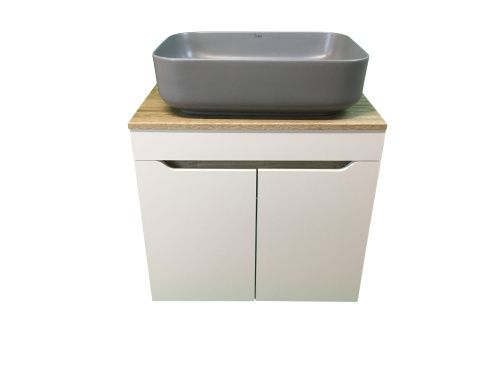 Тумба с раковиной Sintesi STL.W7023_SIN-LVB-APP-409GM 60х60 подвесная цвет коричневый