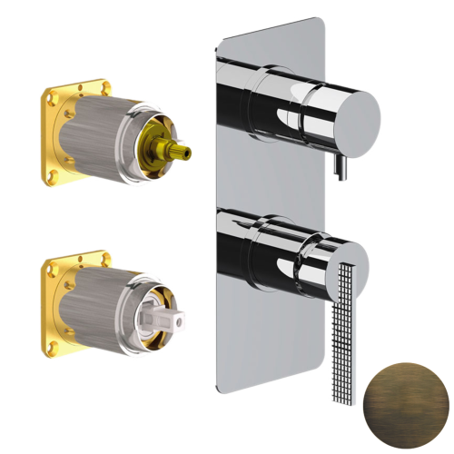 Смеситель для душа Daniel Club ANC612D3KBSM встраиваемый в стену латунь