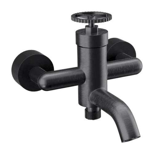 Смеситель для ванны Remer Chrono CH05CFP настенный черный