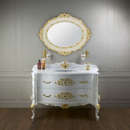 Тумба под раковину Migliore VIRGINIA 28636 150х60 напольная цвет белый