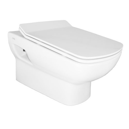 Чаша унитаза подвесная Creo Ceramique TOURS TO1100N+TO1001N цвет белый без сиденья каскадный смыв