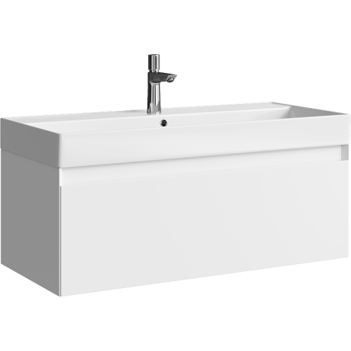 Тумба под раковину Aqwella Y GE01101WM 100х50 подвесная цвет белый