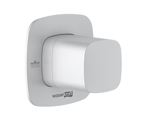 Переключатель на 2 выхода Wasserkraft Saale 9500 A266 встраиваемый в стену белый