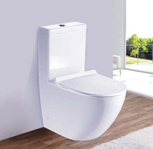 Унитаз напольный с бачком Esbano RIPOLL-С ESUNRIPOCW белый с сиденьем микролифт безободковый каскадный смыв